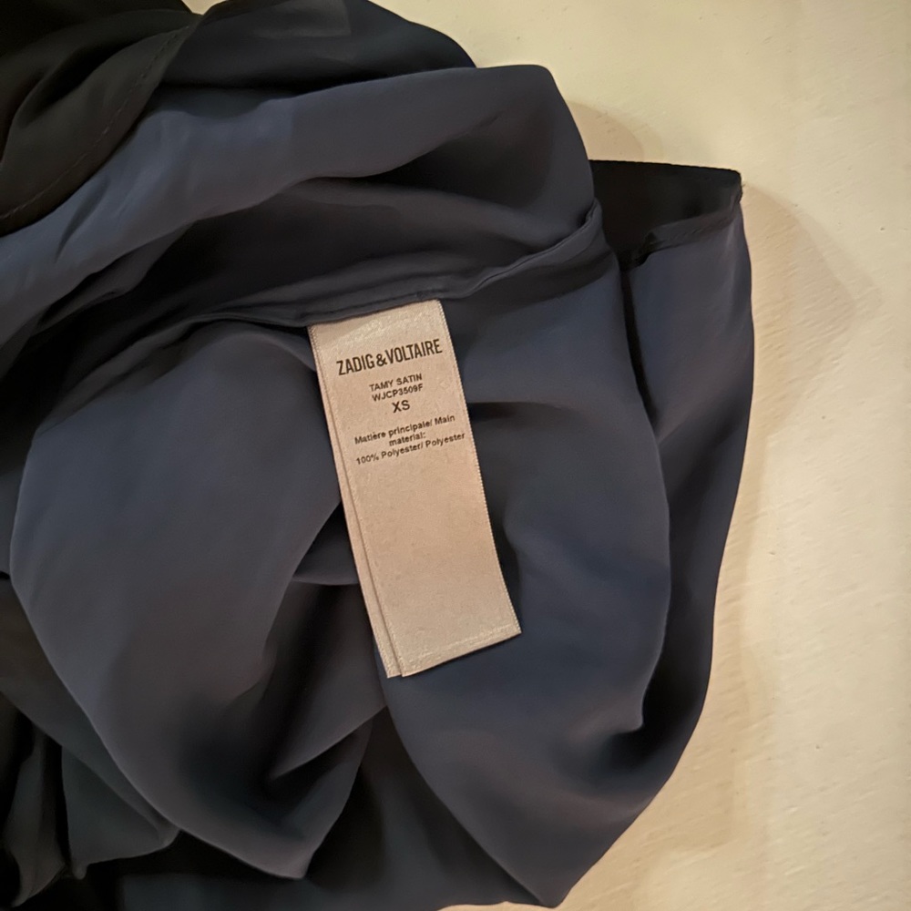 Zadig and Voltaire Tamy Satin blouse. - Picture 8 of 10